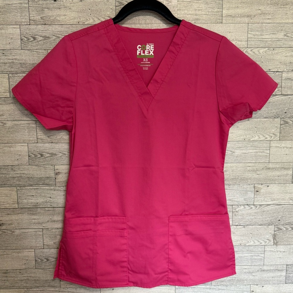 CORE FLEX‎ MAEVN UNIFORM ADVANTAGE PINK WOMEN'S SCRUBS SET (TOP/PANTS) X-Small